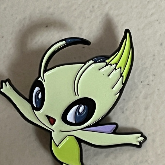 Celebi Pokemon Enamel Pin Green Pins Hat Streetwear Bags Hats - Picture 2 of 7